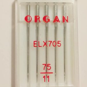 Иглы для хромированного оверлока Organ ELx705 CR PB №75